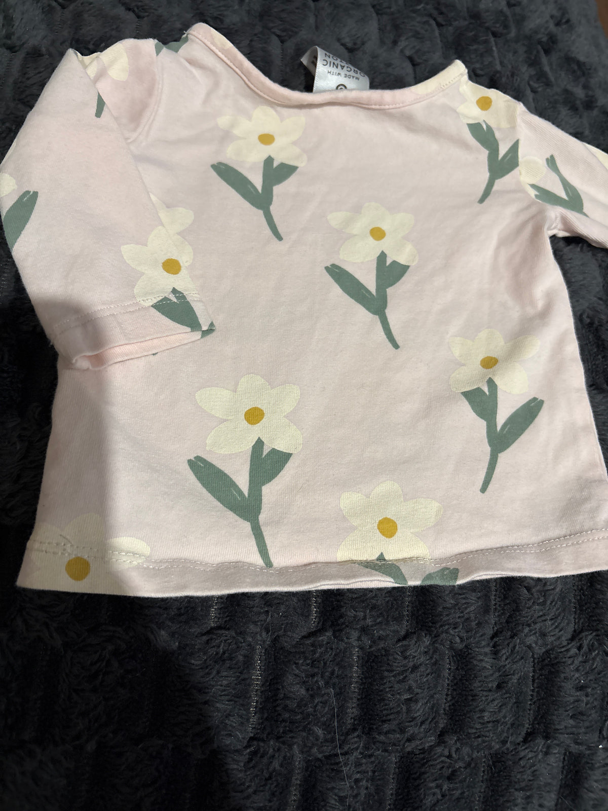 Target organic cotton coverall, light pink. Size 0000