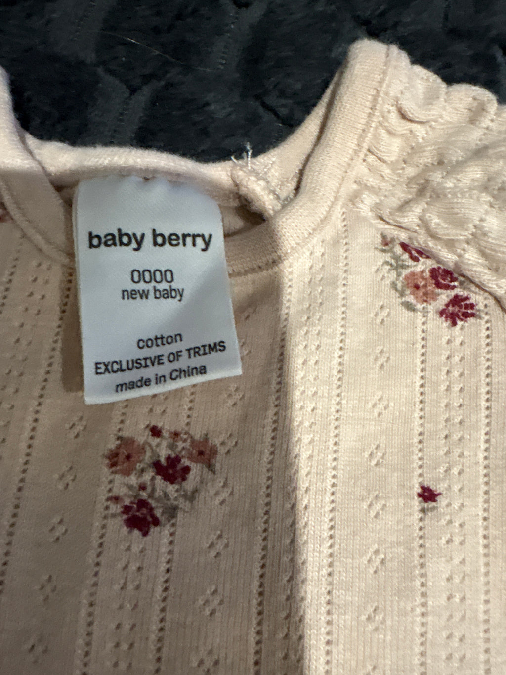 Baby Berry very pretty floral summer suit. Size 0000