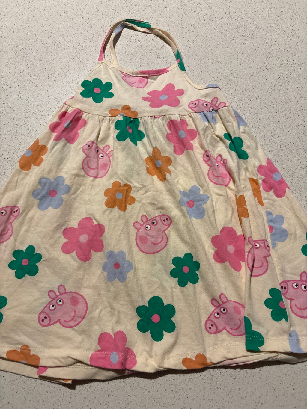 Peppa Pig Singlet Strap Summer Dress. Size 3
