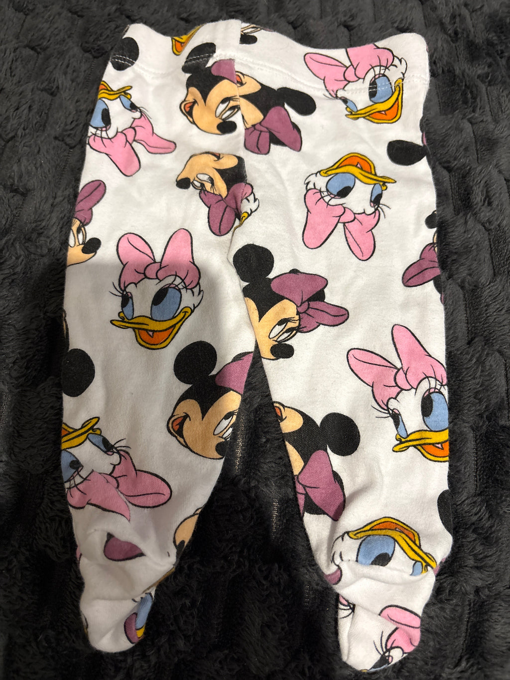 Minnie Mouse pants with attached feet  Size 0000