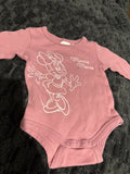 Disney Minnie Mouse long sleeve bodysuit. Size 0000