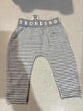 Bonds Grey Striped leggings size 000