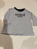 Seed cotton long sleeve tee. Size 000
