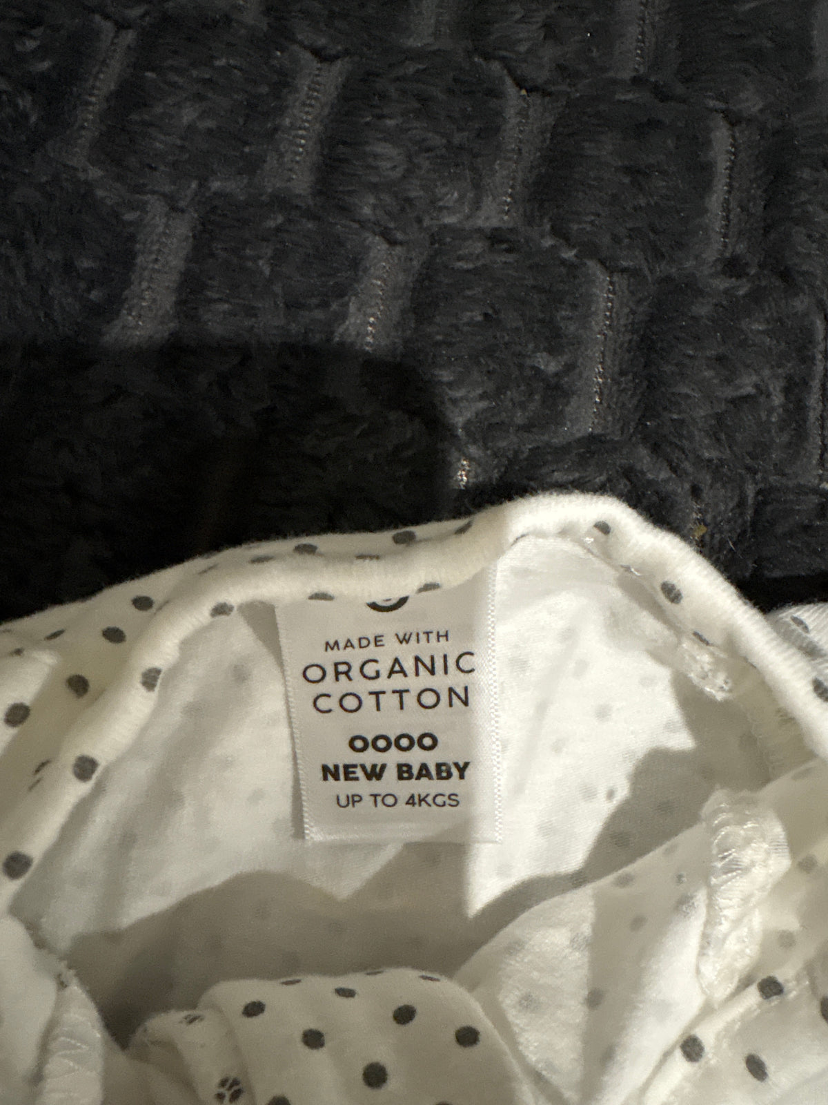 Target organic cotton polka dot coverall. Size 0000