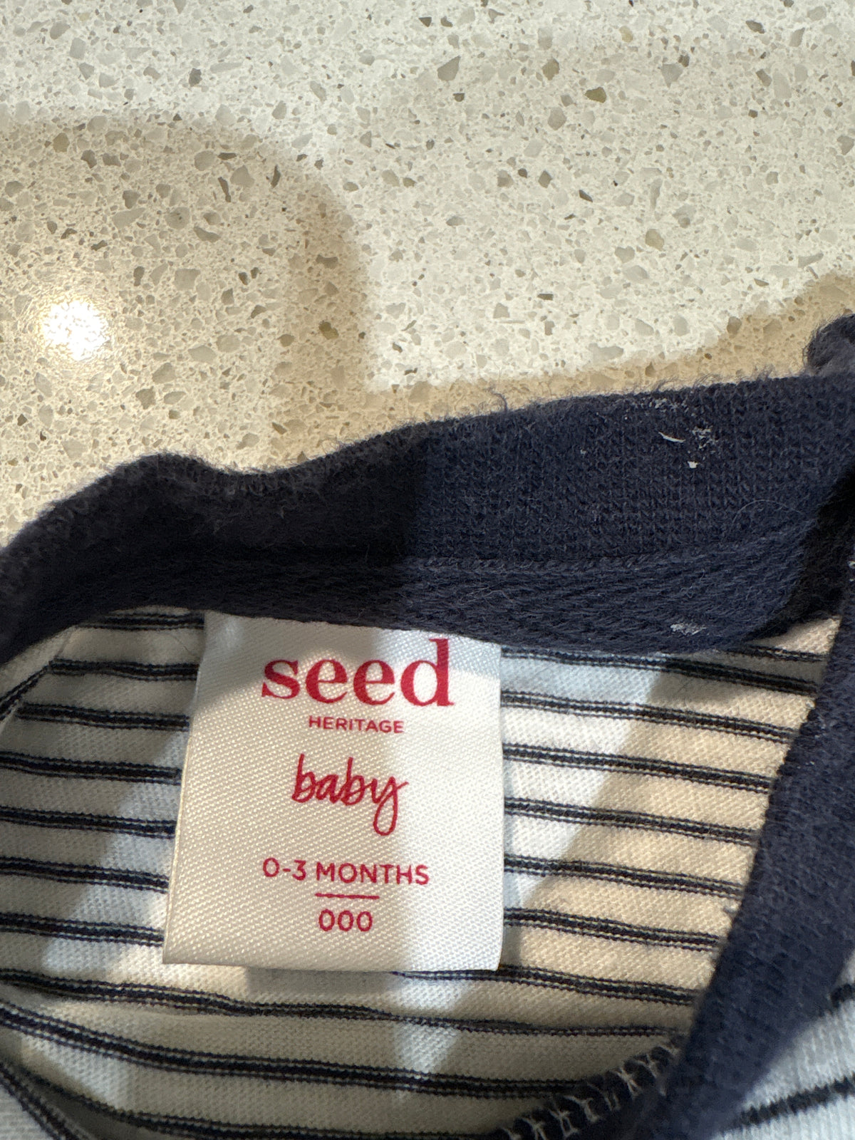Seed cotton long sleeve tee. Size 000