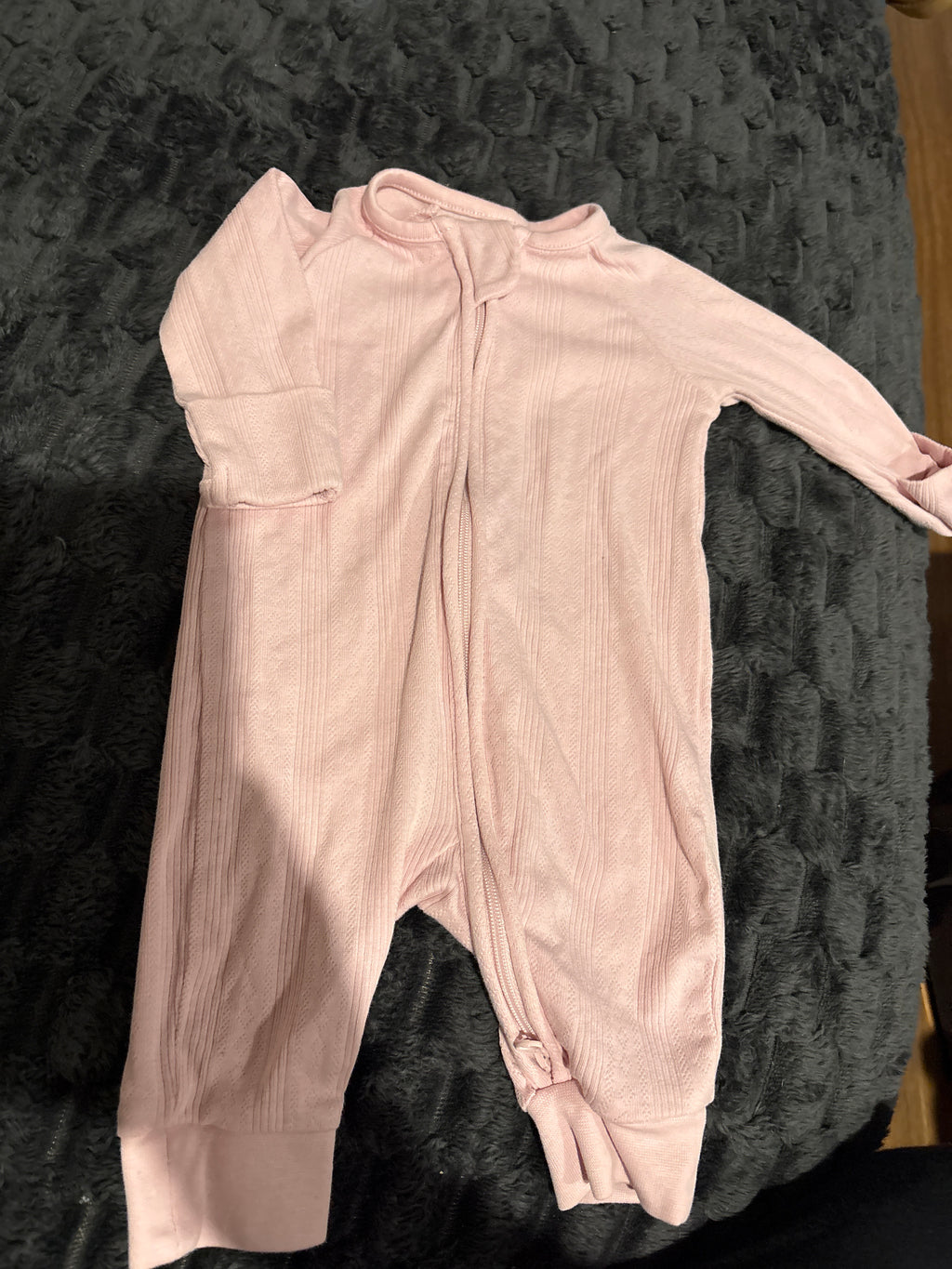 Target organic cotton coverall, light pink. Size 0000