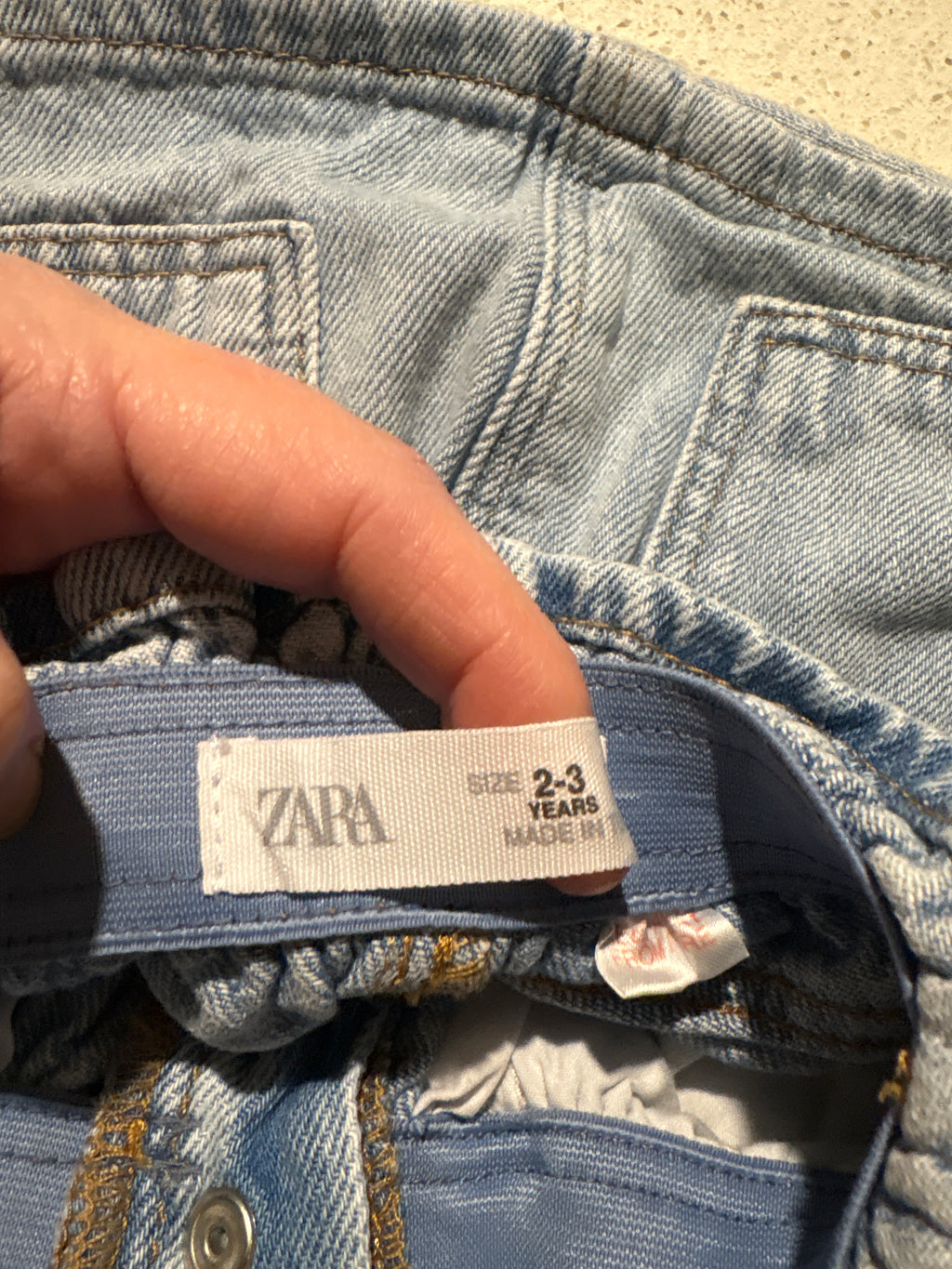 Zara denim skirt size 2-3