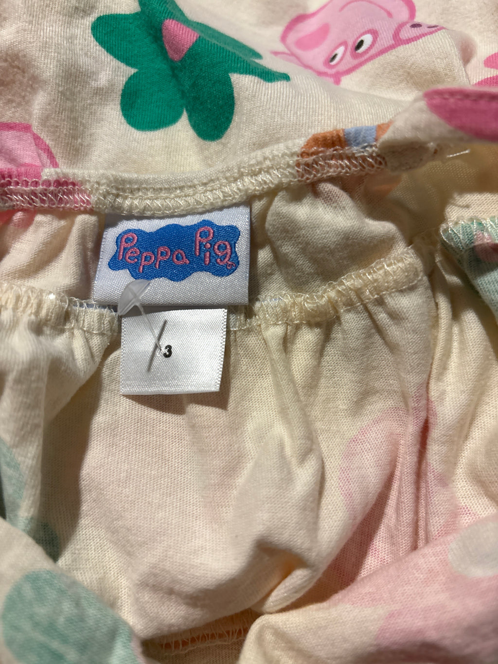 Peppa Pig Singlet Strap Summer Dress. Size 3