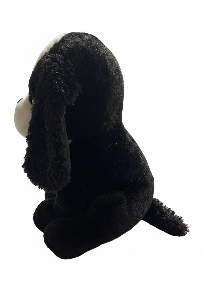 40cm Plush black and white dog