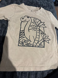 Tilt boys tshirt with dinosaur print. Size3