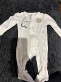 Dymples pretty floral coverall with frills. BNWT. Size 0000