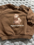 Baby Berry brown bears fleece top. Size 000