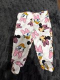 Minnie Mouse pants with attached feet  Size 0000