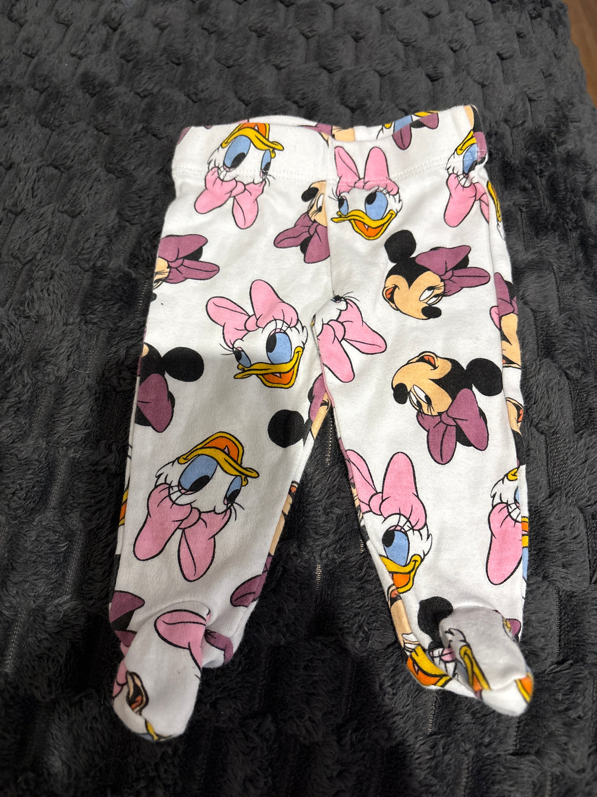 Minnie Mouse pants with attached feet  Size 0000