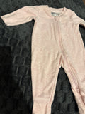 Anko fleece light pink coverall. Size 0000