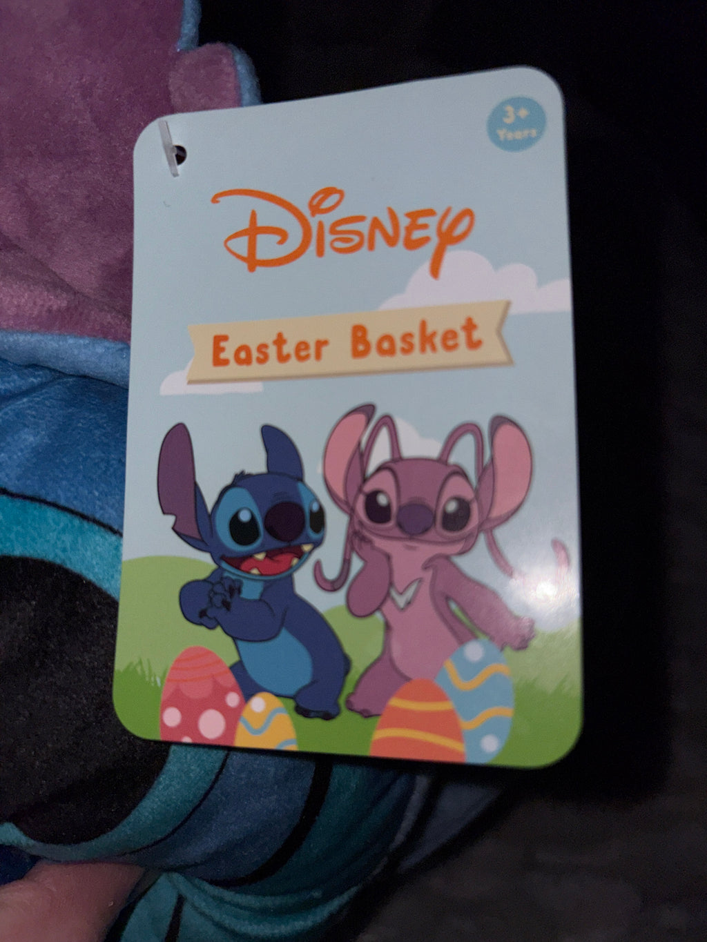 Lilo Easter basket with tags
