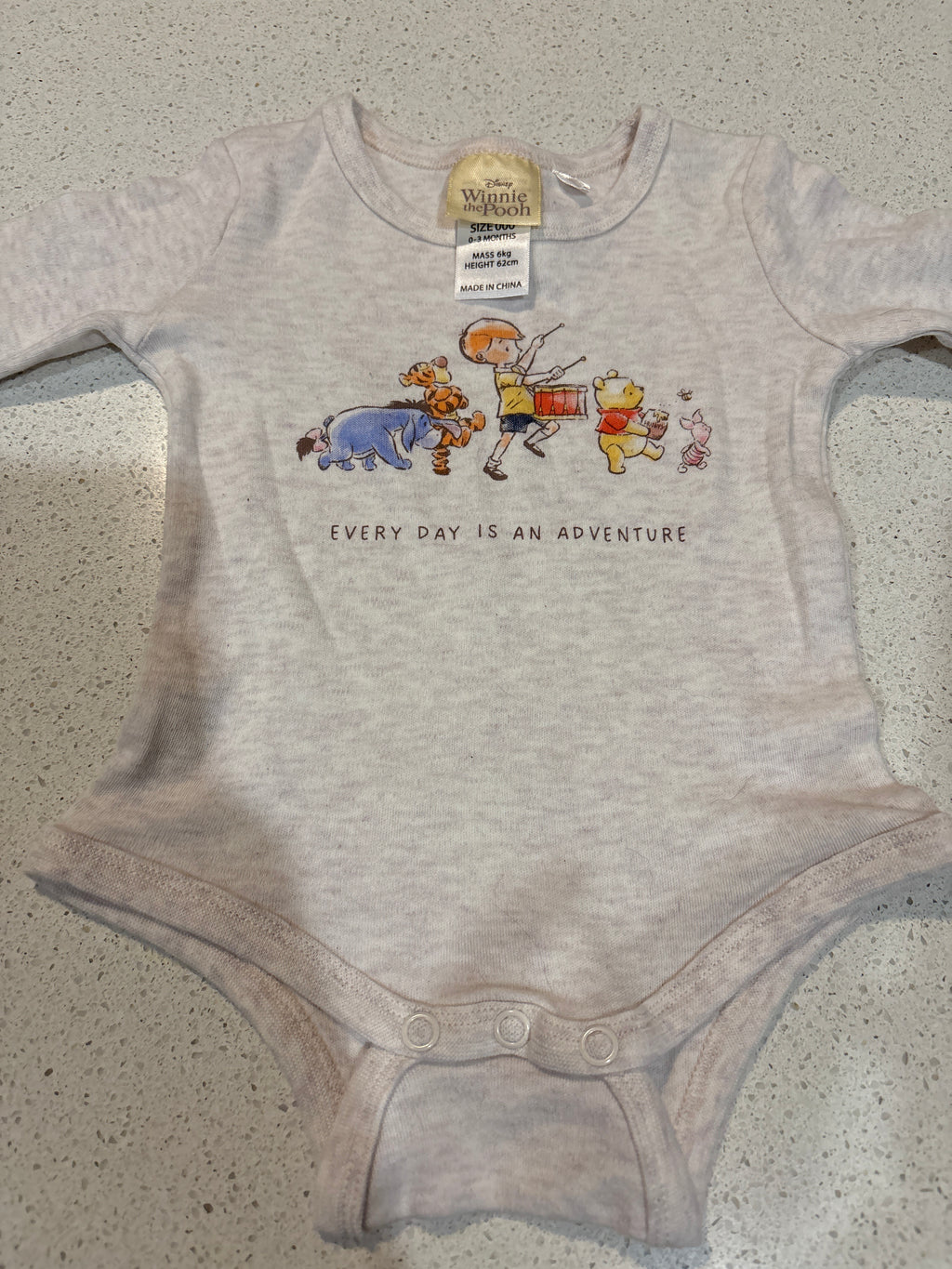Winnie the Pooh long sleeve body suit size 000