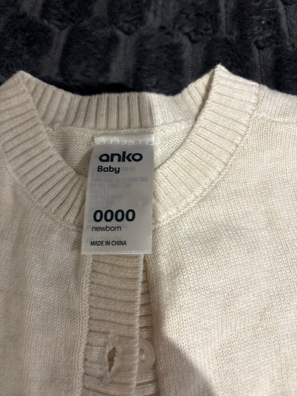 Anko cream knitted cardigan size 0000