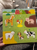 Wooden Farm Animal Puzzle with animal sounds