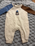 Target organic cotton fleece   bear coverall. Size 000