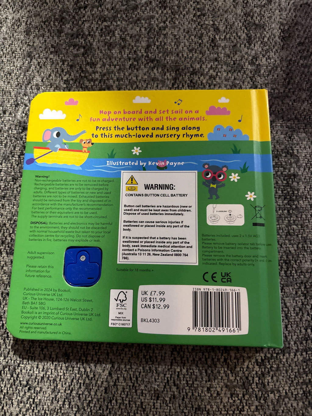 Row Row Row Your Boat board book