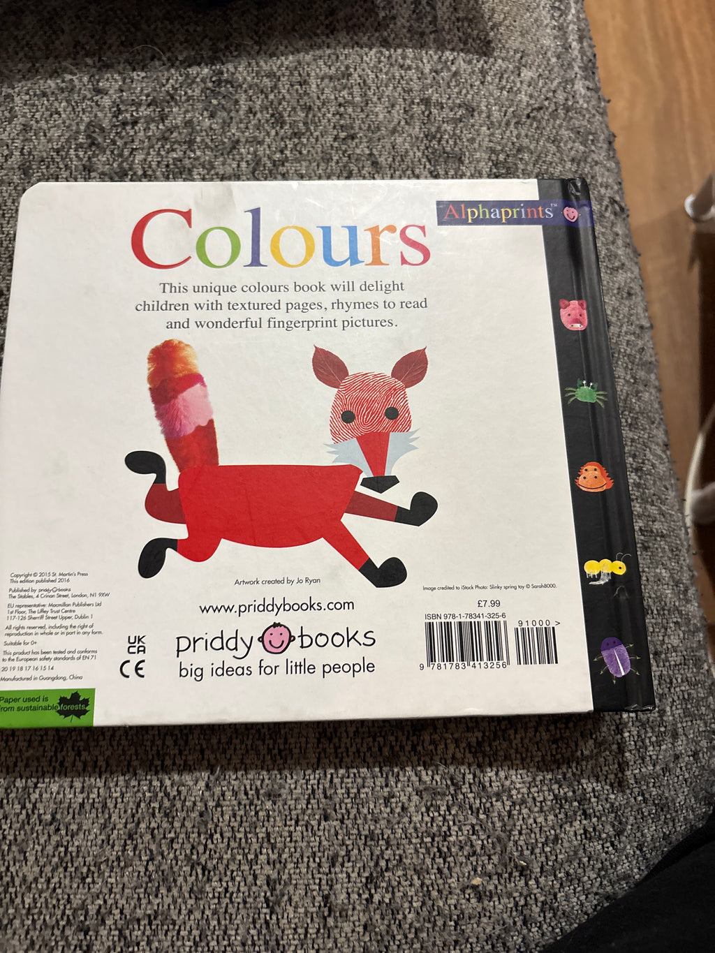 Colours hard cover board book