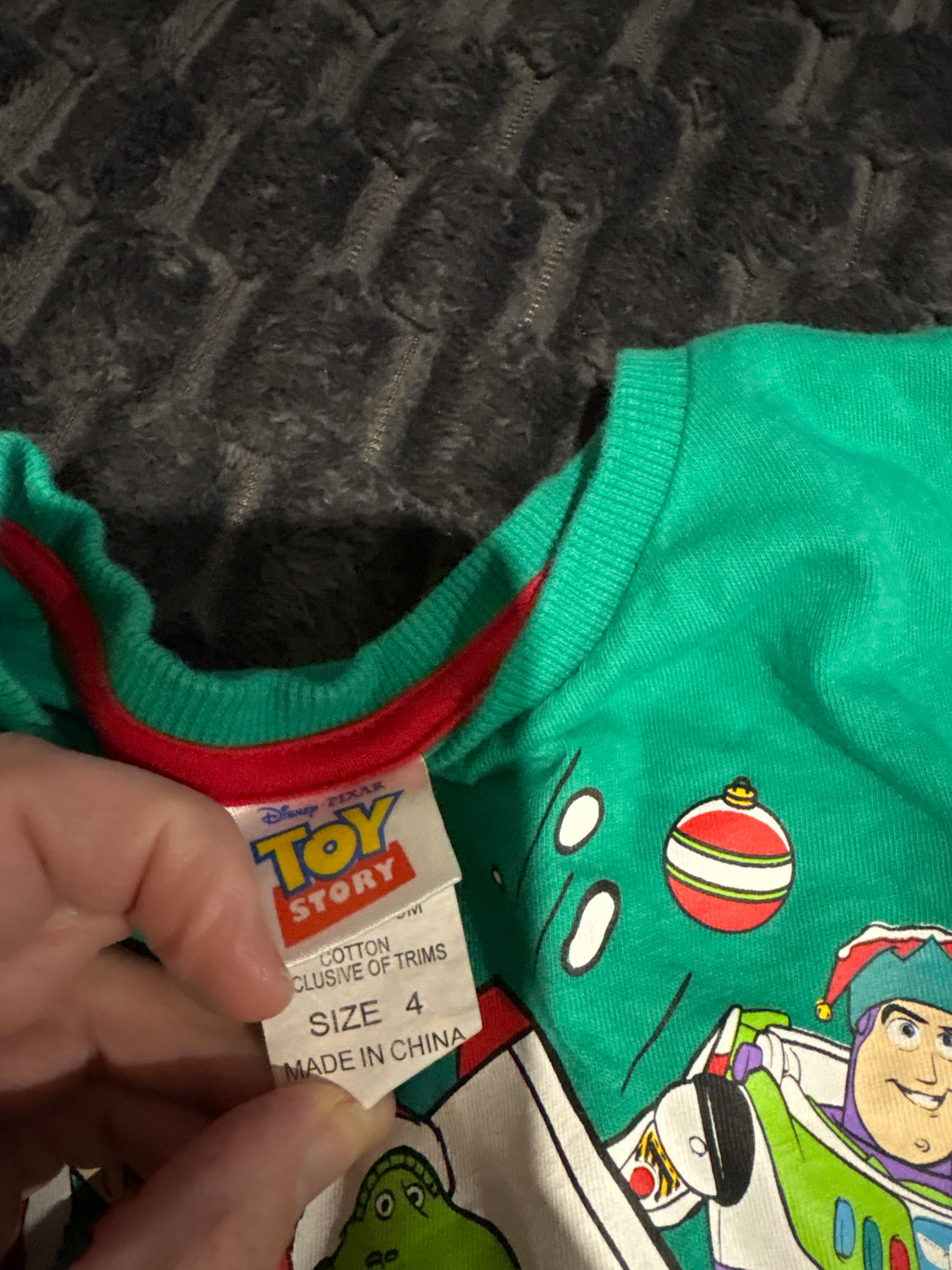 Disney Toy Story Xmas tshirt. Size 4