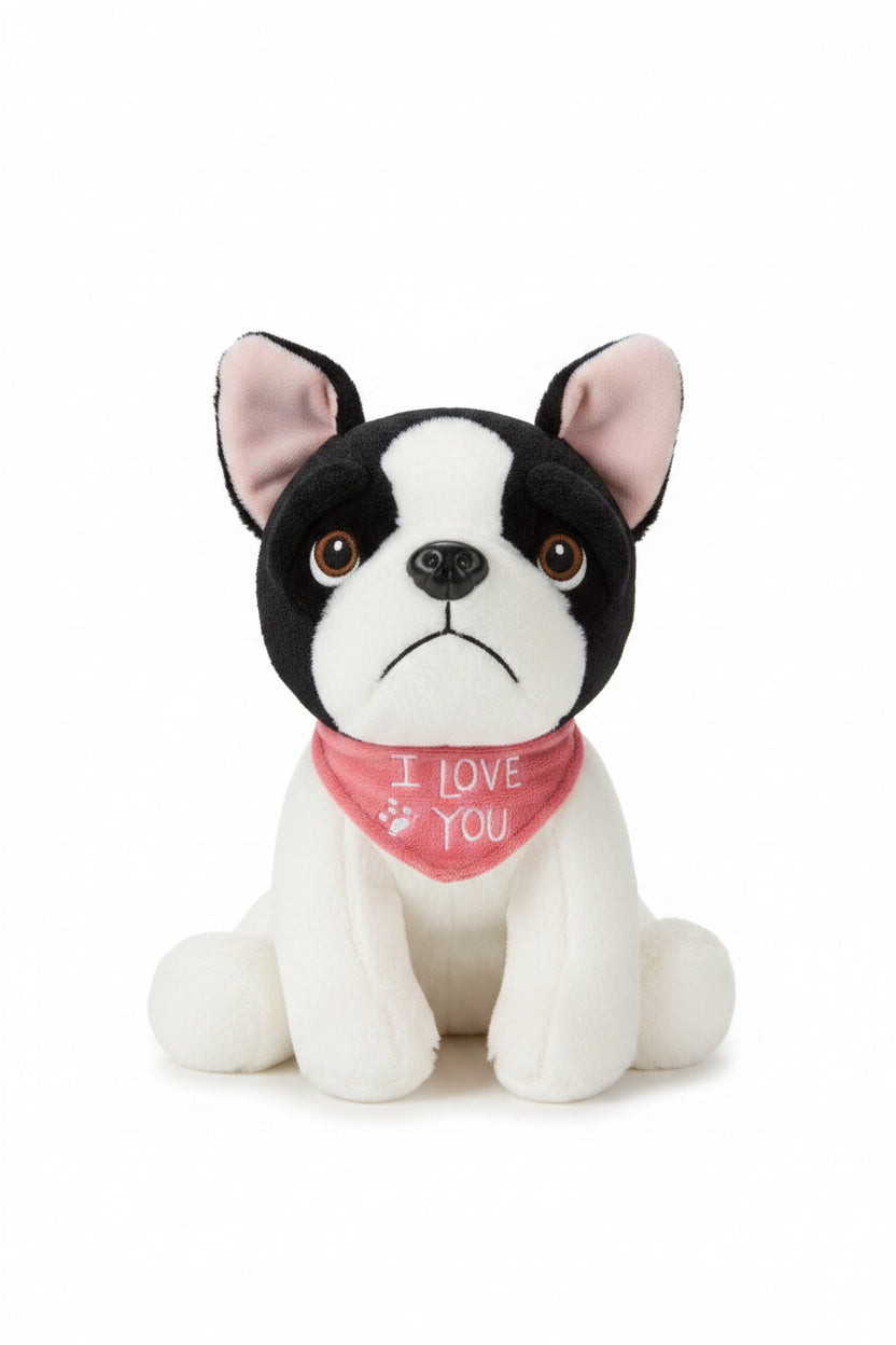 Korimco 20cm I Love You puppy dog soft toy