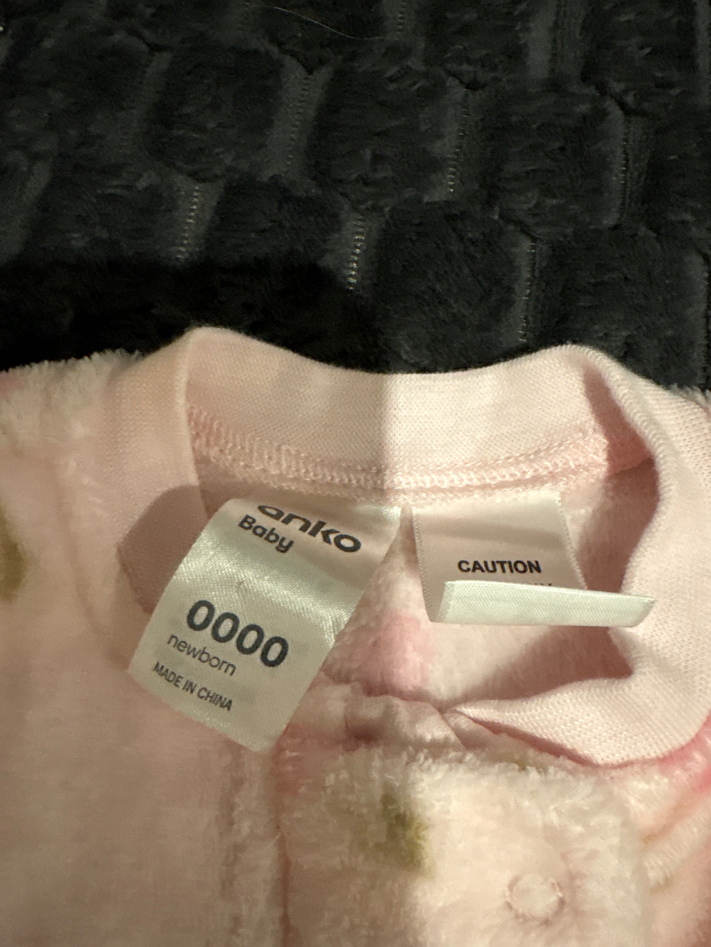 Anko fleece cherry coverall. Size 0000