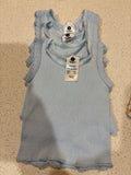 3 Baby Blue Dymples singlets Size 0000