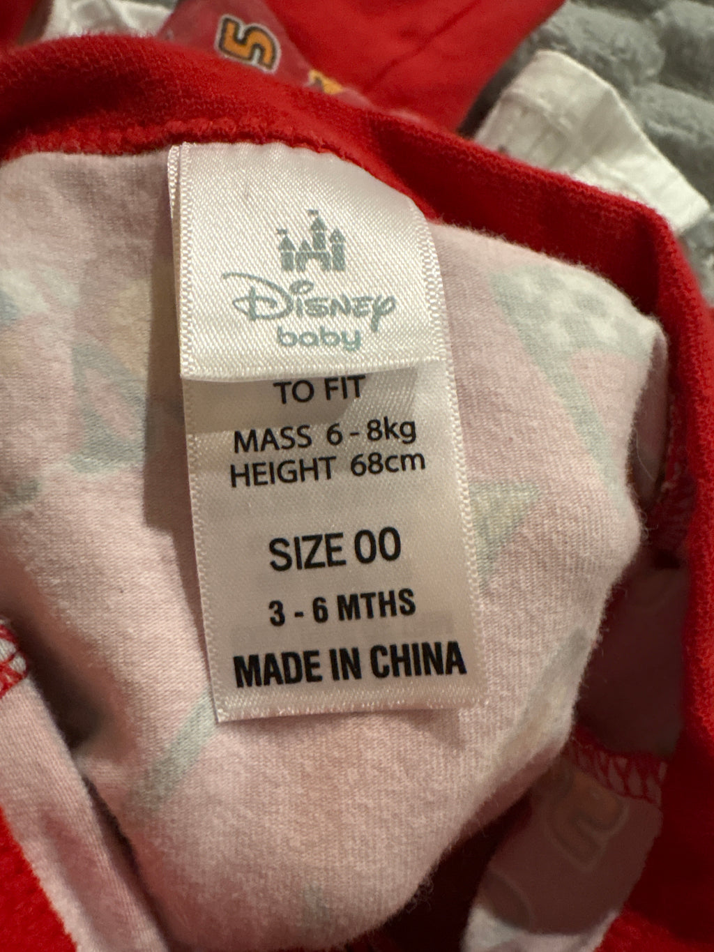 Disney Baby Cars and The White Collection coveralls. Size 00
