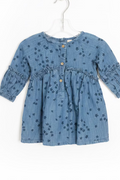 Sprout Size 0 denim look patterned dress