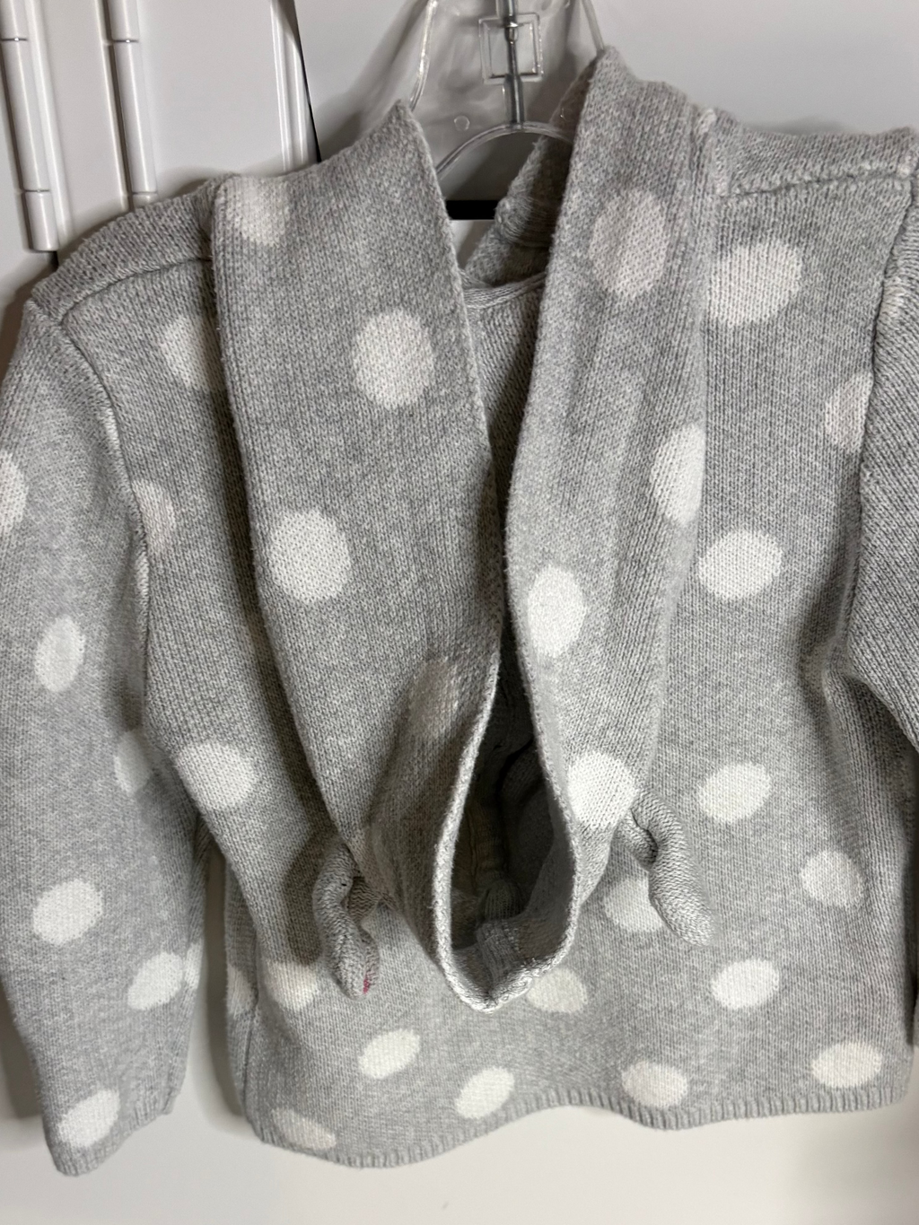 Ollie’s Place Size 2 polka dot bunny cardigan knit